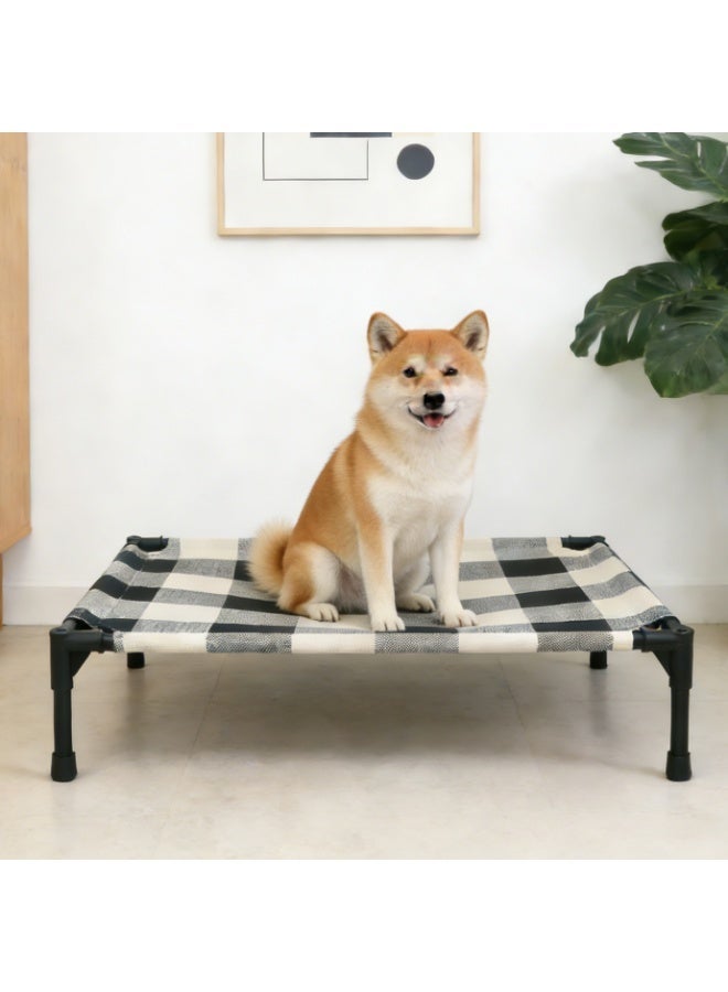 Elevated Dog Bed for Medium-Sized Dog Large Dogs, Breathable Cooling Raised Dog Cot Metal Frame, No-Slip Feet, Dog Camping Bed Small Pet Bed for Indoor/Outdoor - Image 1